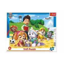 Puzzle deskové Paw Patrol/Tlapková patrola na stopě 37x29cm 25 dílků ve fólii 16ks v boxu