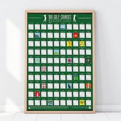 Stírací plakát - 100 úkolů na golfovém hřišti