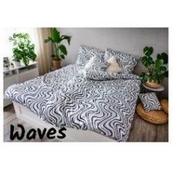 3 dílné ložní povlečení, Saten EMA Waves