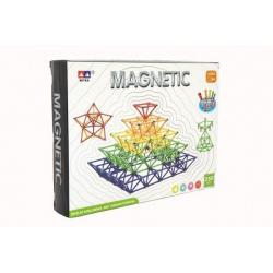 Magnetická stavebnice 250 ks plast/kov v krabici