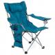 Sada 2 ks kempingových židlí s odnímatelná podnožkou, modrá
