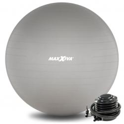 MAXXIVA Gymnastický míč Ø 85 cm s pumpičkou, stříbrný