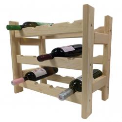 Dřevěný stojan na víno pro 12 lahví