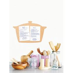 Nástěnka Securit Cork Board POT, korek, 6 špendlíků