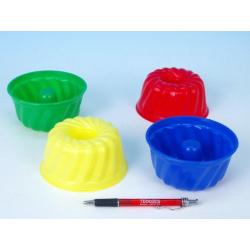 Formičky Bábovky kulatá plast 12x7cm - 4 barvy