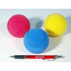Soft míč na soft tenis pěnový průměr 7cm asst 3 barvy