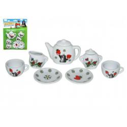 Nádobí - čajový set Krtek porcelán na kartě 17x24x3cm