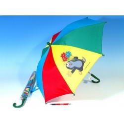 Deštník Krtek mechanický 2 obrázky 57x8cm