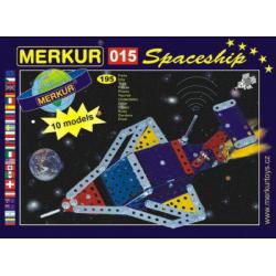 Stavebnice MERKUR 015 Raketoplán 10 modelů 195ks v krabici 26x18x5cm