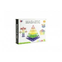 Magnetická stavebnice 200ks v krabici 30x23x6cm