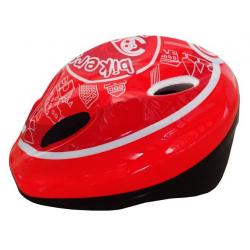 Cyklistická dětská helma červená/bílá  velikost M(52-56 cm)
