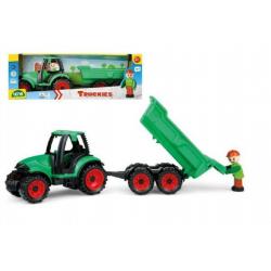 Auto Truckies traktor s vlečkou plast 32cm