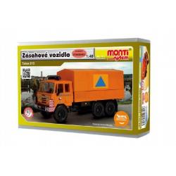 Stavebnice Monti 74 Tatra 815 zásahové vozidlo 1:48 v krabici 22x15x6cm