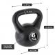 MAXXIVA Kettlebell činka, černá, 6 kg