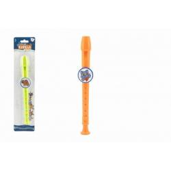 Flétna plast 28cm Zvířátka a jejich kapela 2 barvy na kartě