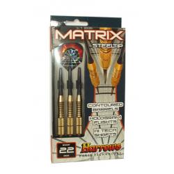 Šipky s kovovým hrotem HARROWS STEEL MATRIX 22g
