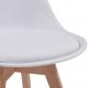 MIADOMODO Sada jídelních židlí, bílá, 8 kusů