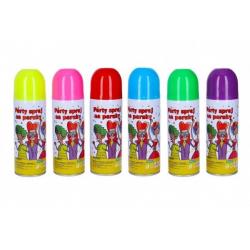 Sprej barevný na paruky smývatelný 17cm 140 ml 6 barev karneval