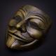 Maska V jako Vendetta, bronzová