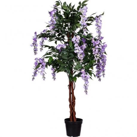 PLANTASIA Umělý strom Vistárie 120 cm, modrofialové květy