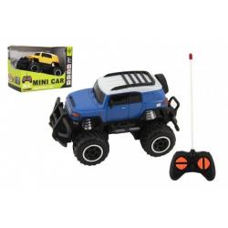 Auto RC mini SUV plast 14cm 27MHz na dálk. ovl. na bat. se světl. 2 barvy v krab. 16x12x10