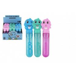 Bublifuk trubice delfín 14cm 3 barvy