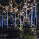 Vánoční LED osvětlení - padající sníh, 240 LED, modré