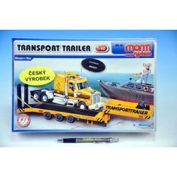 Stavebnice Monti 46 Transport Trailer Western Star 1:48 v krabici 32x20,5x7,5cm