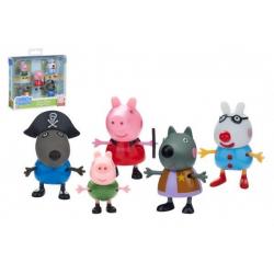 Prasátko Peppa/Peppa Pig plast set 5 figurek