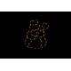 Vánoční LED dekorace do okna - SNĚHULÁK - 40 cm