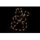 Vánoční LED dekorace do okna - SNĚHULÁK - 40 cm