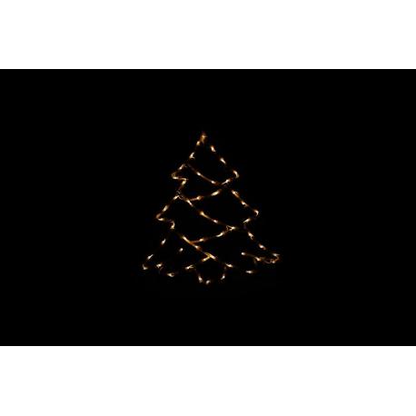 Vánoční LED dekorace do okna - STROM - 40 cm