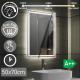 Aquamarin Koupelnové zrcadlo s LED osvětlením 18 W, 50x70cm