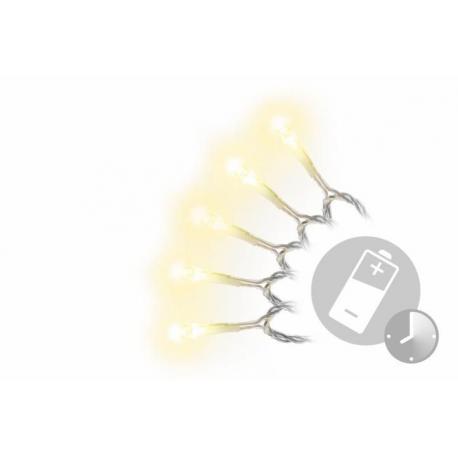 Vánoční LED řetěz - 5 m, 50 diod, teple bílý