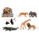 Zvířátko safari ZOO plast 11-17cm - 6ks v boxu