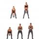 MOVIT Kettlebell činka - 8 kg, černá/oranžová