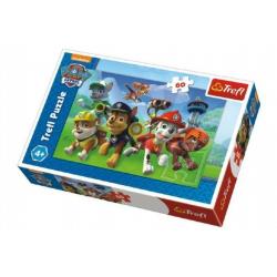 Puzzle Paw Patrol Připraveni do akce 33x22cm 60 dílků v krabici 21x14x4cm