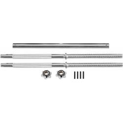 Physionics Činková chromovaná tyč 120 cm + hvězdicové zámky