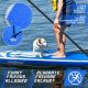 Physionics Nafukovací paddleboard, 320 x 80 x 15 cm, modrá