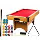GamesPlanet Kulečníkový stůl 6 ft, červený s vybavením