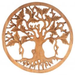 Ručně vyráběná dřevěná dekorace - Strom života, 30 cm