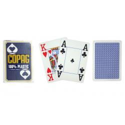 Poker karty Copag Jumbo 4 rohy Blue