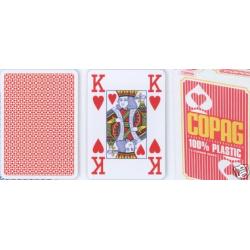 Poker karty Copag Jumbo 4 rohy Red