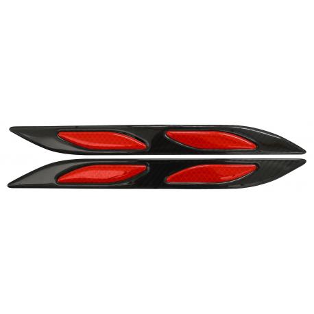 COMPASS Chránič dveří samolepící DAGGER červený, 2 ks