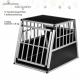 Hliníkový přepravní box pro psy, 65 × 91 × 69,5 cm, vel. L
