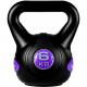 MOVIT Kettlebell činka - 6 kg, černá/fialová